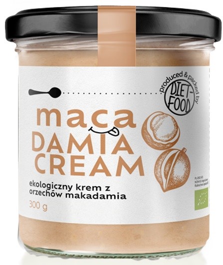 Krem z orzechów macadamia 100% BIO 300 g