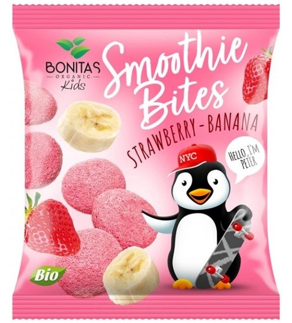 Liofilizowana przekąska truskawka-banan-jogurt BIO 10 g