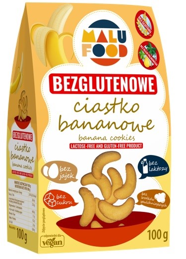 Ciastka kruche bananowe BEZGL. B/C 100g