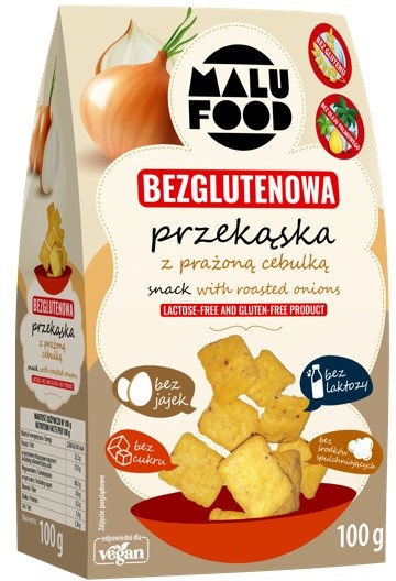 Przekąska Snacki z prażoną cebulką BEZGL. B/C 100g