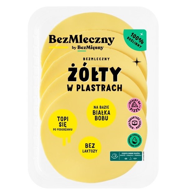 Bezmleczny żółty w plastrach 100g