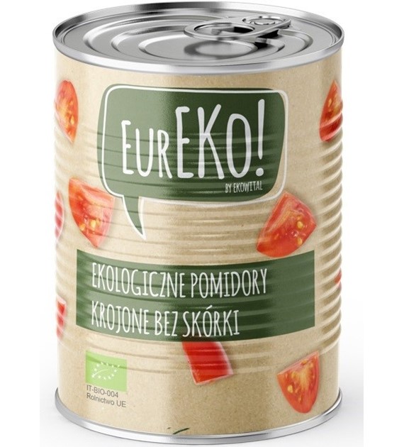 Pomidory krojone bez skórki BIO 400 g/ 240 g