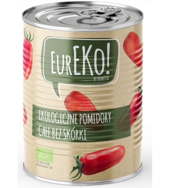 Pomidory całe bez skórki BIO 400 g/ 240 g