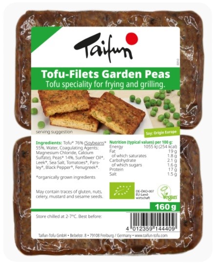 Kotleciki tofu z groszkiem BIO 160 g