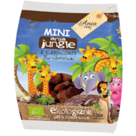 Herbatniki mini jungle z czekoladą BIO 100g