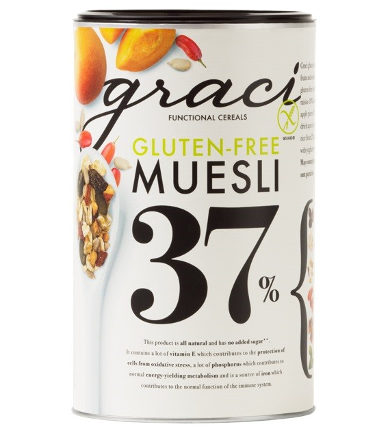Musli 37% suszonych owoców i nasion bezglutenowe 400 g