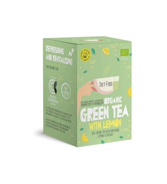 Herbata zielona cytrynowa  GREEN TEA WITH LEMON BIO (2g x20 szt) 40 g