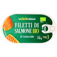 Filet z łososia w zalewie naturalnej BIO 170g/100g