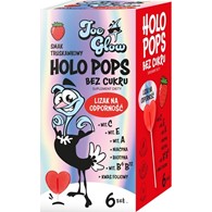 HOLOPOPS Lizak na odporność truskawkowy  B/C ( 6szt) 36 g