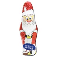 Mikołaj świąteczny z czekolady bez dodatku cukru 28 g (SPRZEDAŻ TYLKO NA OPAKOWANIA ZBIORCZE)