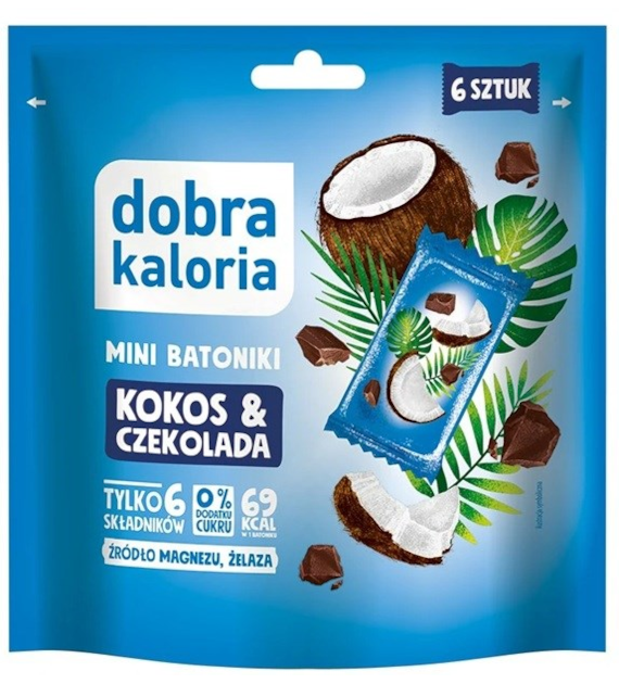 Mini batoniki kokos & czekolada ( 6szt) 102 g