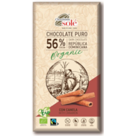 Czekolada gorzka 56% kakao z cynamonem BIO 100 g