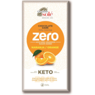Czekolada gorzka 72% kakao bez dodatku cukru z pomarańczą ze stewią KETO 100 g
