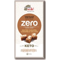 Czekolada mleczna bez dodatku cukru słony karmel ze stewią KETO 100 g