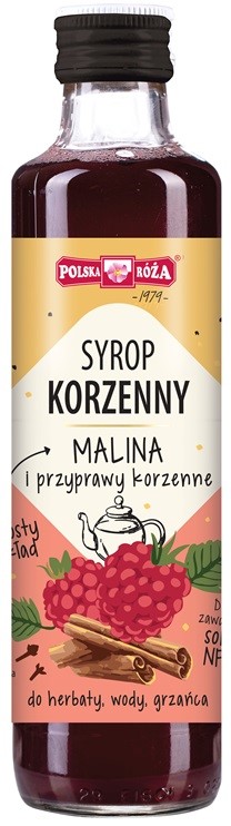 Syrop korzenny Malina i przyprawy korzenne 250ml