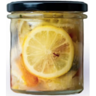 Śledź z cytryną i płatkami chili w marynacie cytrynowo - miodowej słoik 250g
