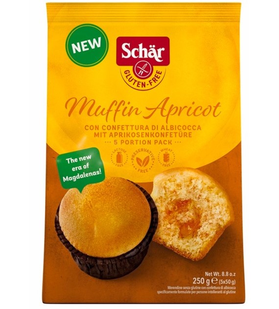 Muffin apricot- babeczki morelowe BEZGL. 250 g