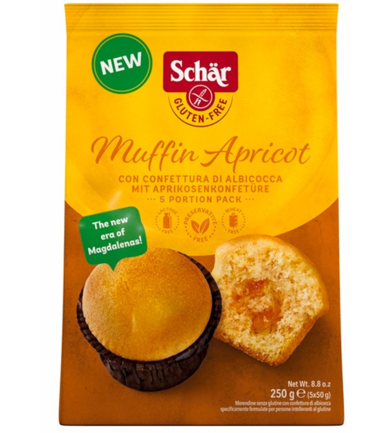 Muffin apricot- babeczki morelowe BEZGL. 250 g