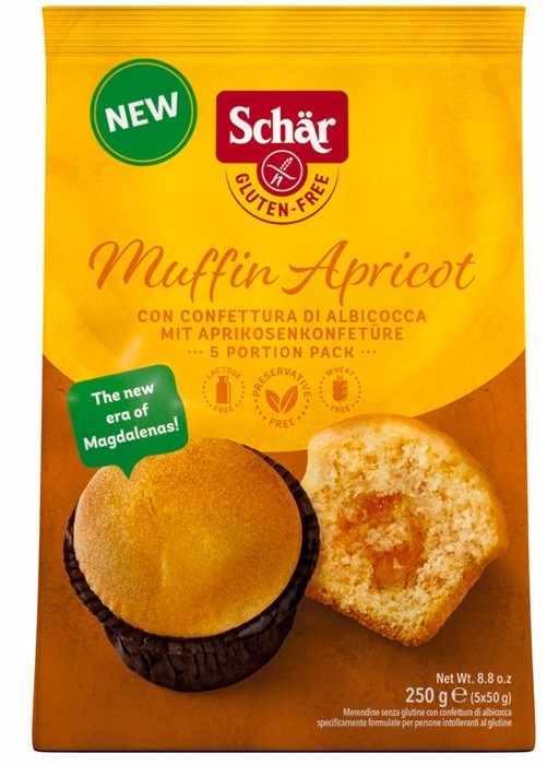 Muffin apricot- babeczki morelowe BEZGL. 250 g