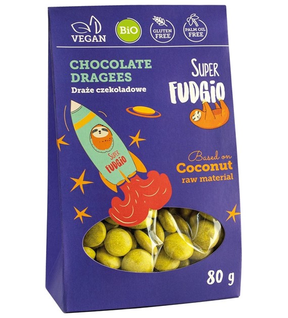 Wegańskie draże czekoladowe BIO 80 g