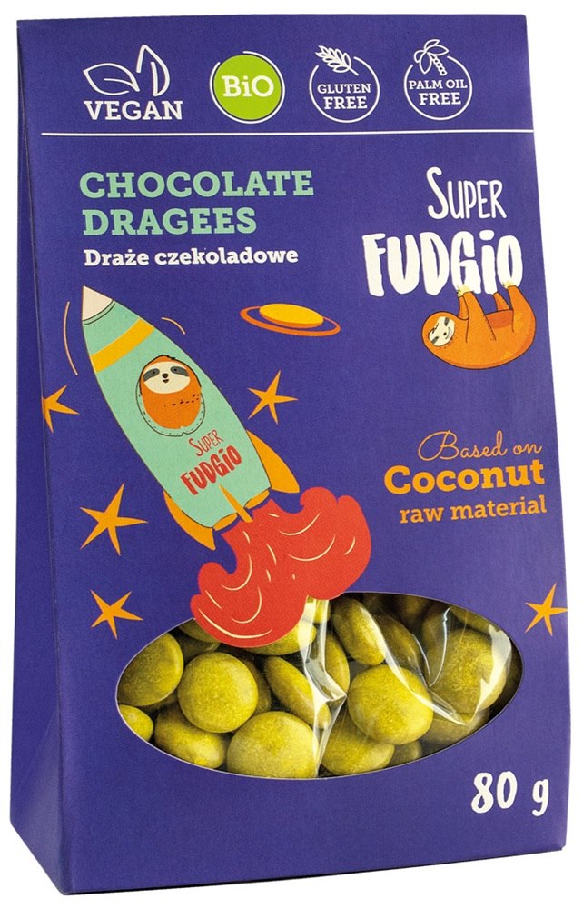 Wegańskie draże czekoladowe BIO 80 g