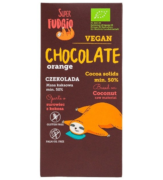 Wegańska czekolada pomarańczowa BIO 80 g