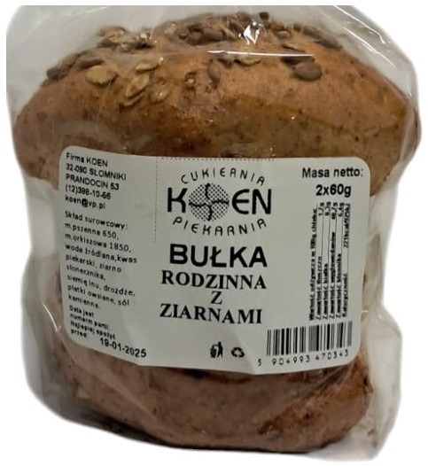 Bułka rodzinna z ziarnami 2x60g