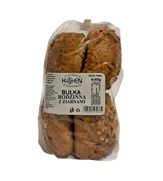 Bułka rodzinna z ziarnami 4x60g