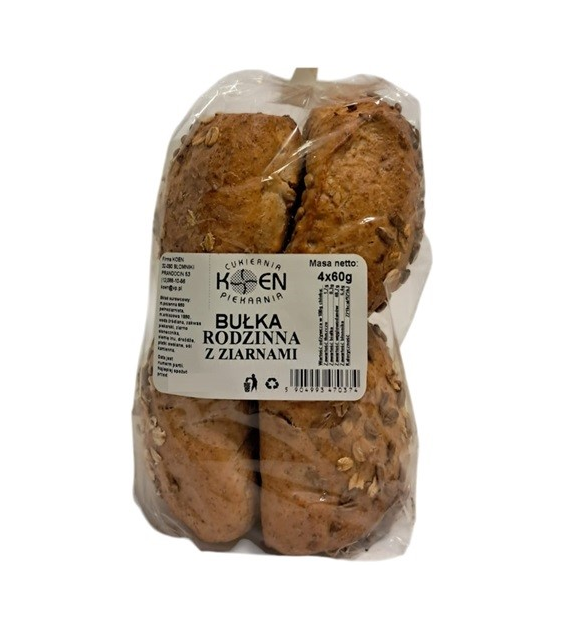Bułka rodzinna z ziarnami 4x60g