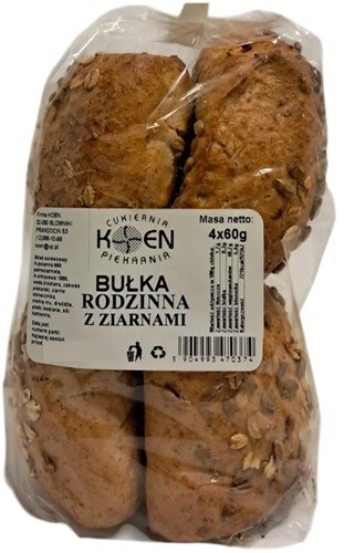 Bułka rodzinna z ziarnami 4x60g