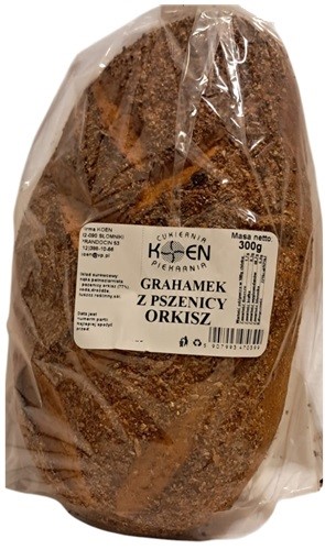 Grahamek z pszenicy orkisz 300g