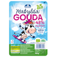 Ser gouda w plastrach 48% tł. BIO 100 g