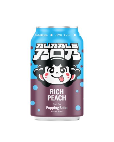 Popping Bubble Tea Brzoskwinia 330 ml