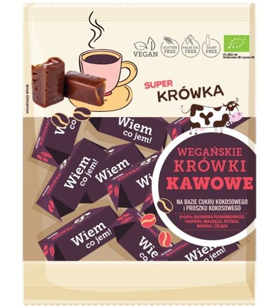 Krówki wegańskie kawowe  BIO 150 g