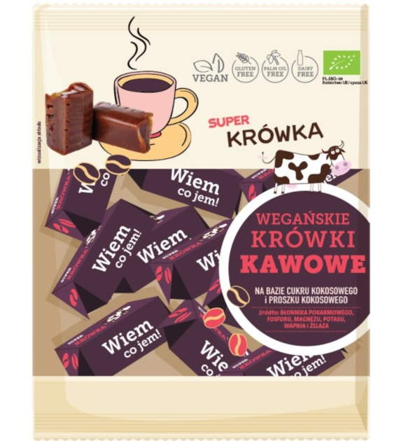 Krówki wegańskie kawowe  BIO 150 g