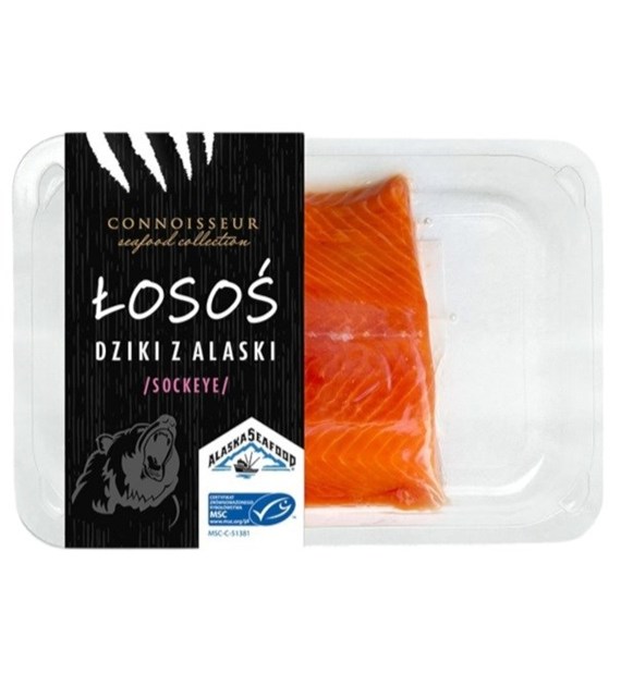 Łosoś świeży dziki SOCKEYE filet (porcja 220-320 g) kg
