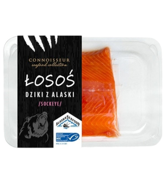 Łosoś świeży dziki SOCKEYE filet (porcja 220-320 g) kg