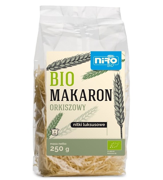 Makaron orkiszowy nitki luksusowe BIO 250 g