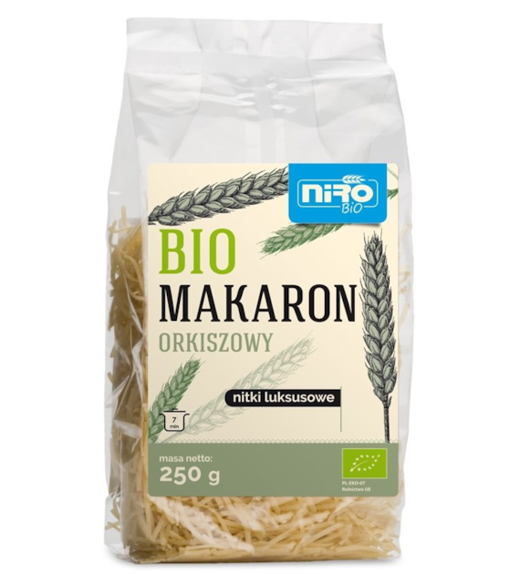 Makaron orkiszowy nitki luksusowe BIO 250 g