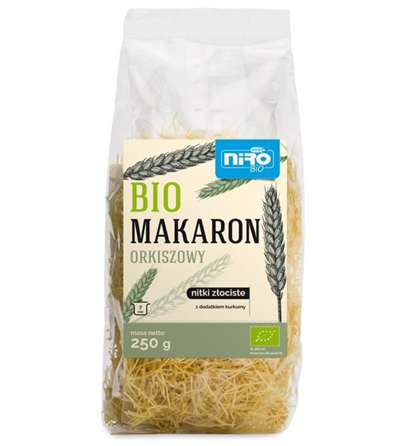 Makaron orkiszowy nitki złociste BIO 250g