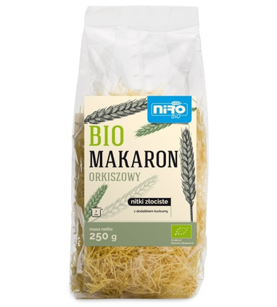 Makaron orkiszowy nitki złociste BIO 250g