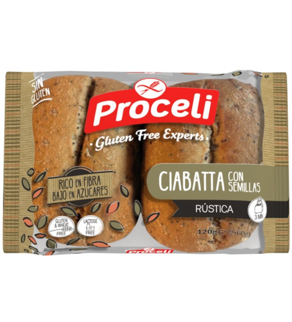 Ciabatta z ziarnami- bułki do zapiekania bezglutenowa 120 g