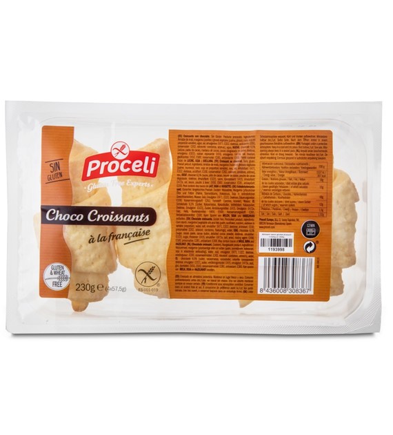 Croissanty z czekoladą do odpiekania BEZGL. 230 g