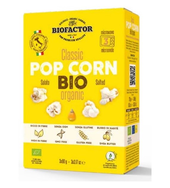 Popcorn z solą do mikrofalówki BEZGL. BIO 3 x 90 g