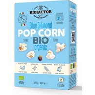 Popcorn niebieski z solą do mikrofalówki BEZGL. BIO 3 x 90 g