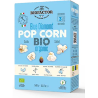Popcorn niebieski z solą do mikrofalówki bezglutenowy BIO 3 x 90 g