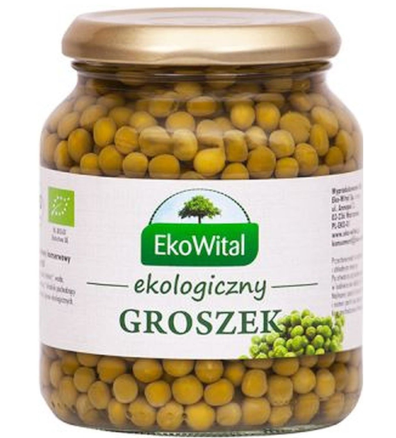 Groszek zielony w zalewie BIO 350 g / 230 g