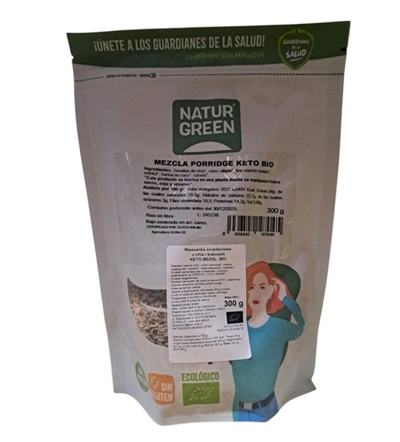 Mieszanka śniadaniowa z chia i kokosem KETO BEZGL. 300 g