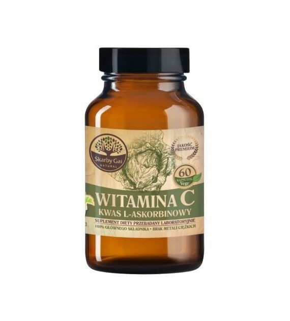 Witamina C z kapusty kwas L-askorbinowy  w kapsułkach 60 g
