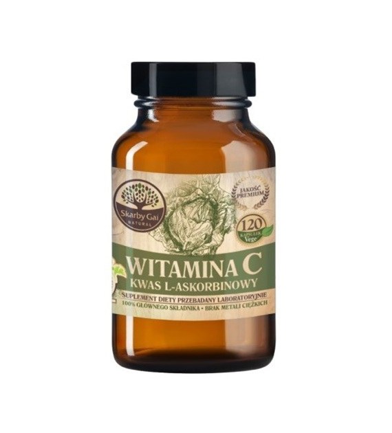 Witamina C z kapusty kwas L-askorbinowy w kapsułkach 120 g